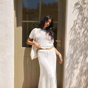 Safe Haven Knit Top White